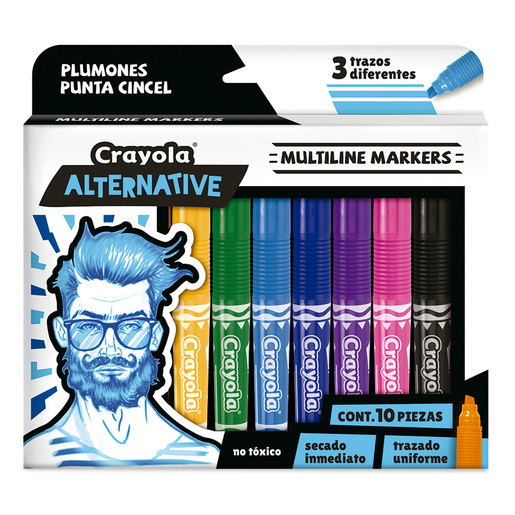 Plumones Crayola Alternative / 10 piezas