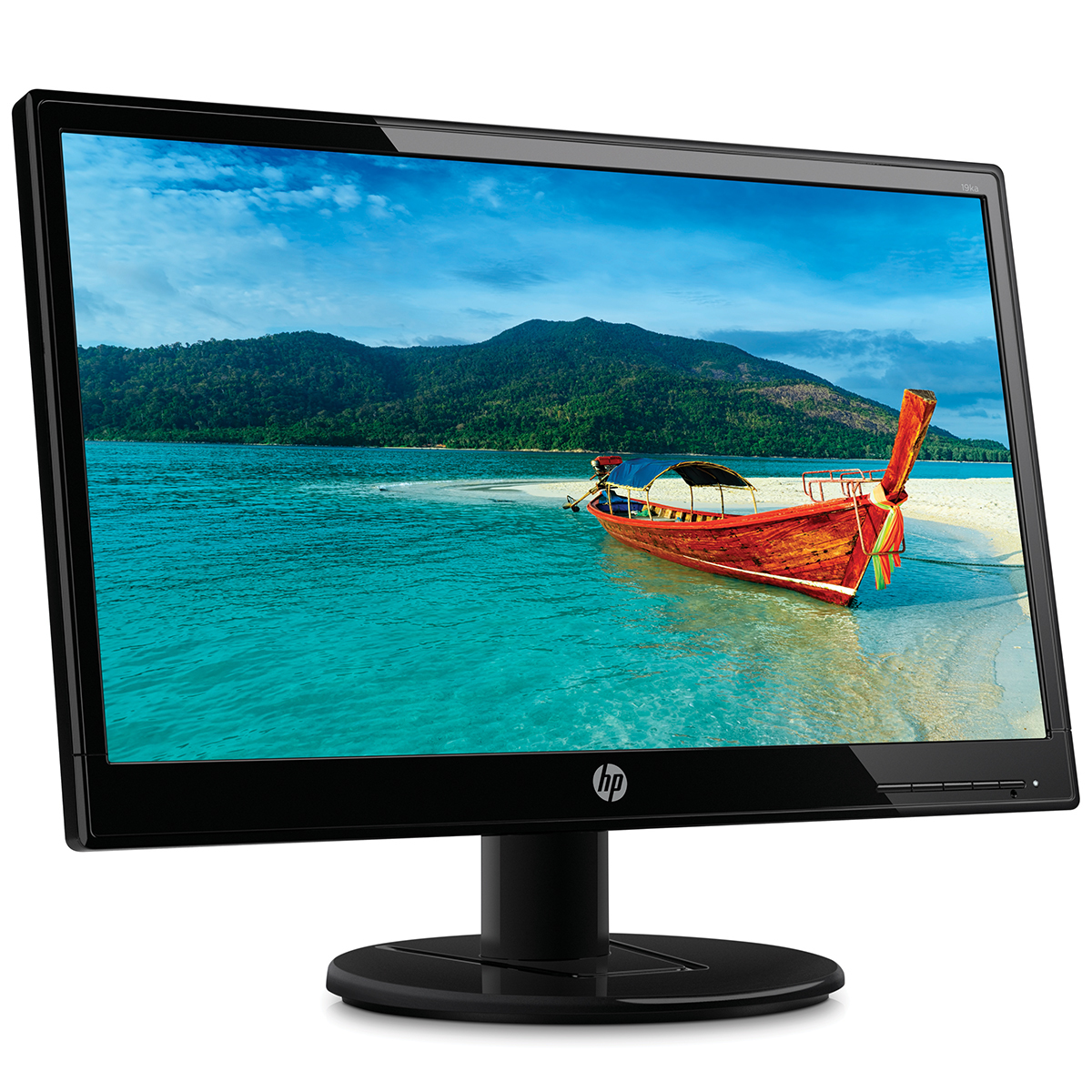 Monitor PC Hp 19KA Led 18 5 Pulg HD 768 p VGA 60 Hz 7 ms