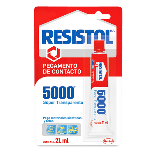 Pegamento de Contacto Resistol 5000 Súper Transparente 21 ml 1 pieza | Office  Depot Mexico