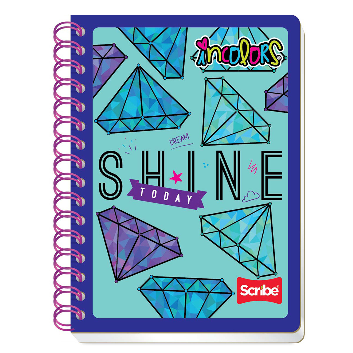 CUADERNO FORMA FRANCESA SCRIBE INCOLORS (100 HJS.) | Office Depot Mexico