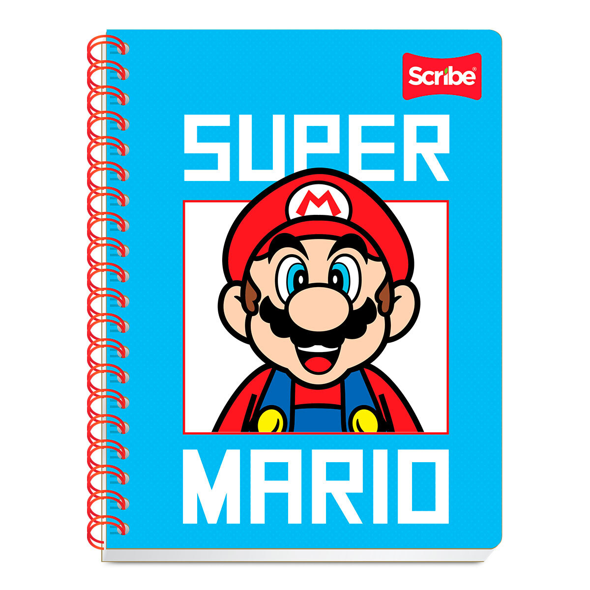 Cuaderno Profesional Scribe Mario Bros. C1087430 Pasta semi-rígida Espiral  doble Portada plastificada Raya 100 hojas | Office Depot Mexico