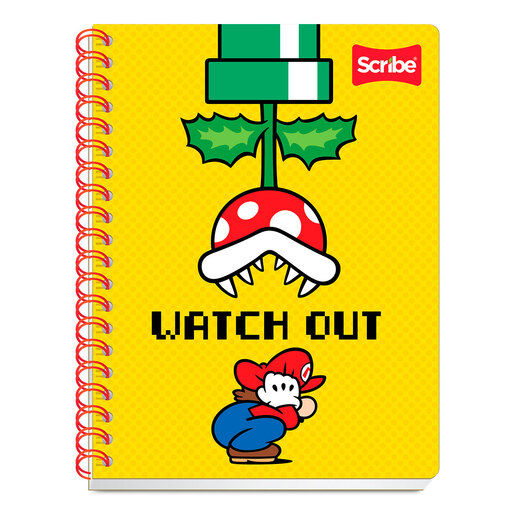 Cuaderno Profesional Scribe Mario Bros Cuadro Chico 100 hojas