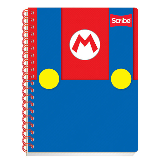 Cuaderno Profesional Scribe Mario Bros Cuadro Grande 100 hojas
