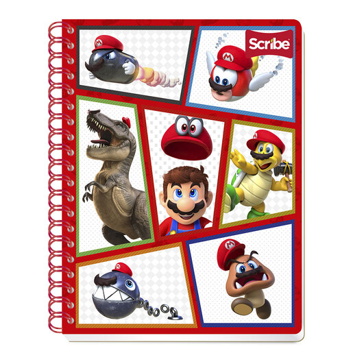 Cuaderno Profesional Scribe Mario Bros Raya 100 hojas