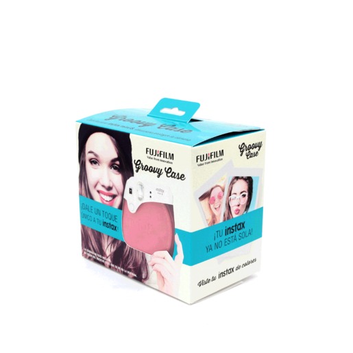 FUNDA DE PIEL PARA INSTAX MINI8 COLOR FRAMBUESA