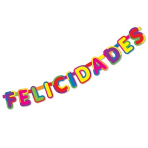 LETRERO GRANMARK FELICIDADES (COLORES) LETRERO GRANMARK FELICIDADES (COLORES)