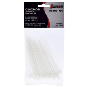 Cinchos de Plástico Silverline 10 cm 100 piezas Cinchos de Plástico Silverline 10 cm 100 piezas