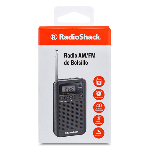 Radio Despertador RadioShack / Negro 