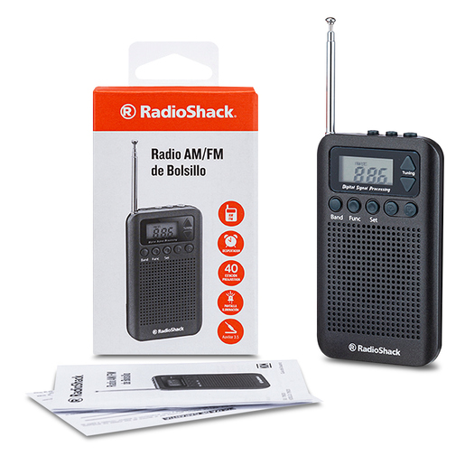 Radio Despertador RadioShack / Negro 