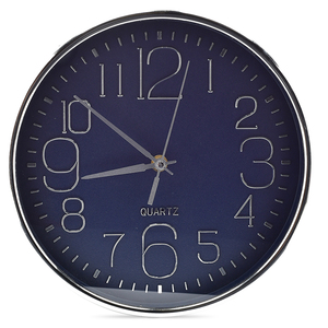 Reloj de Pared Fragments WZT1206G Plata con Azul Reloj de Pared Fragments WZT1206G Plata con Azul