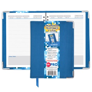 Organizador Telefónico Ofi Pro Lujo Azul 360 páginas Organizador Telefónico Ofi Pro Lujo Azul 360 páginas