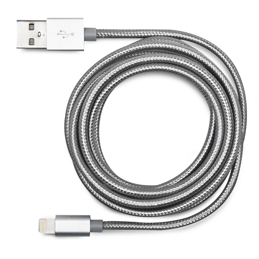 Cable USB a Lightning RadioShack / 1.8 m / Plata