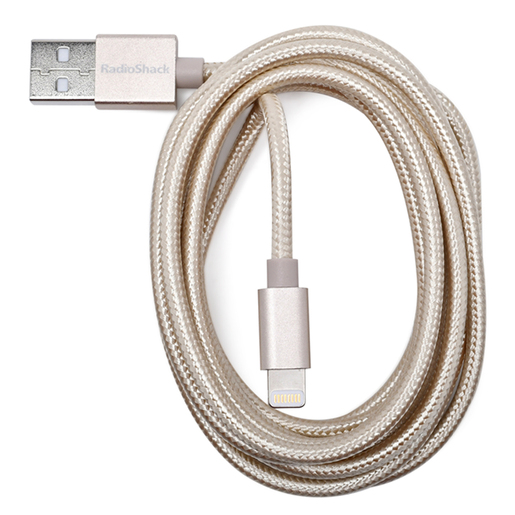 Cable USB a Lightning RadioShack / 1.8 m / Dorado