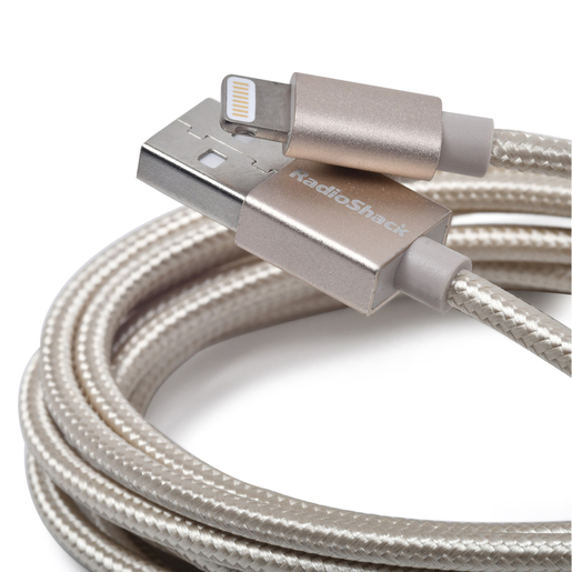 Cable USB a Lightning RadioShack / 1.8 m / Dorado