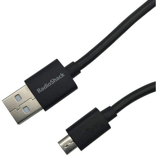 Cable USB a Micro USB RadioShack / 2.7 m / Negro