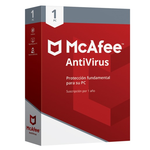 Antivirus McAfee 2018 / Licencia 1 año / 1 dispositivo / PC / Laptop