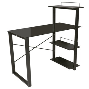 Escritorio para Oficina Red Top DR N 5536 / Negro / Metal / Cristal templado Escritorio para Oficina Red Top DR N 5536 / Negro / Metal / Cristal templado