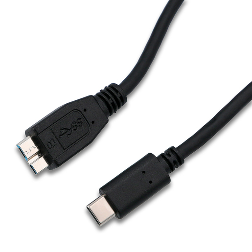 Cable Tipo-C a Micro USB Spectra / 1 metro / Negro
