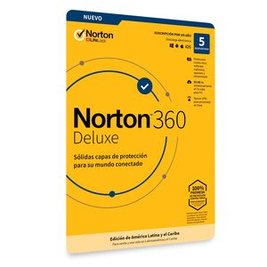 Antivirus Norton 360 Deluxe / Licencia 1 año / 5 dispositivos / PC / Laptop / Mac / Dispositivos móviles Antivirus Norton 360 Deluxe / Licencia 1 año / 5 dispositivos / PC / Laptop / Mac / Dispositivos móviles