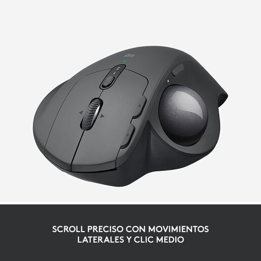 Mouse Inalámbrico Logitech MX Ergo Trackball / Bluetooth / Negro / PC / Laptop / Mac / Recargable