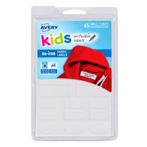 ETIQUETAS AVERY KIDS (BLANCO, 45 PZAS.) ETIQUETAS AVERY KIDS (BLANCO, 45 PZAS.)
