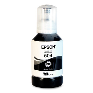 Botella de Tinta Epson T504 / T504120 AL / Negro / 7500 páginas / EcoTank Botella de Tinta Epson T504 / T504120 AL / Negro / 7500 páginas / EcoTank