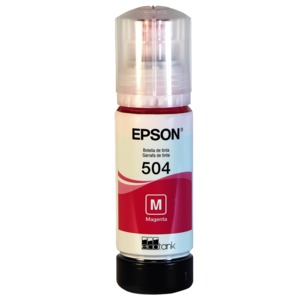 Botella de Tinta Epson T504 / T504320 AL / Magenta / 7500 páginas / EcoTank