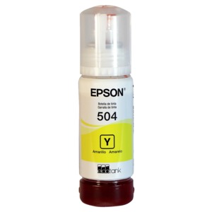 Botella de Tinta Epson T504 / T504420 AL / Amarillo / 7500 páginas / EcoTank