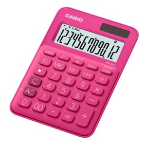 CALCULADORA BASICA CASIO MS-20UC-RD (ROSA) CALCULADORA BASICA CASIO MS-20UC-RD (ROSA)