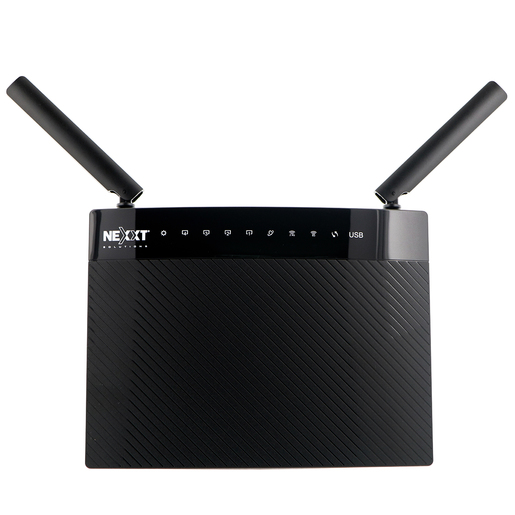 Router Inalámbrico Nexxt Acrux 1200-AC / 1 Gigabit / 2 antenas / 1 USB / 1200 Mbps