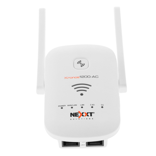 Extensor de Rango WiFi Inalámbrico Nexxt Kronos 1200-AC / 1200 Mbps / Blanco