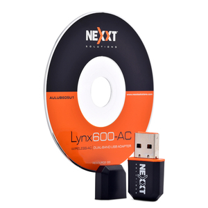 Adaptador WiFi USB Nexxt Lynx 600-AC / Doble banda / Negro Adaptador WiFi USB Nexxt Lynx 600-AC / Doble banda / Negro