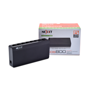 SWITCH NEXXT NAXOS 800 (NEGRO, 8 PUERTOS) SWITCH NEXXT NAXOS 800 (NEGRO, 8 PUERTOS)