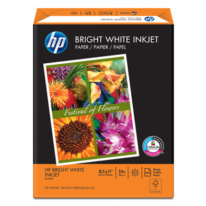 Paquete de Papel Bond Hp Bright White Inkjet HPB1124 / 500 hojas / Carta / Blanco / 90 gr Paquete de Papel Bond Hp Bright White Inkjet HPB1124 / 500 hojas / Carta / Blanco / 90 gr