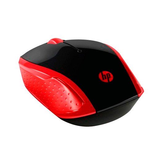 Mouse Inalámbrico Hp 200 / Nano receptor USB / Rojo con negro / PC / Laptop / Mac