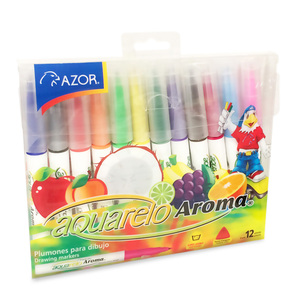 Marcadores con Aroma Aquarelo / 12 piezas Marcadores con Aroma Aquarelo / 12 piezas