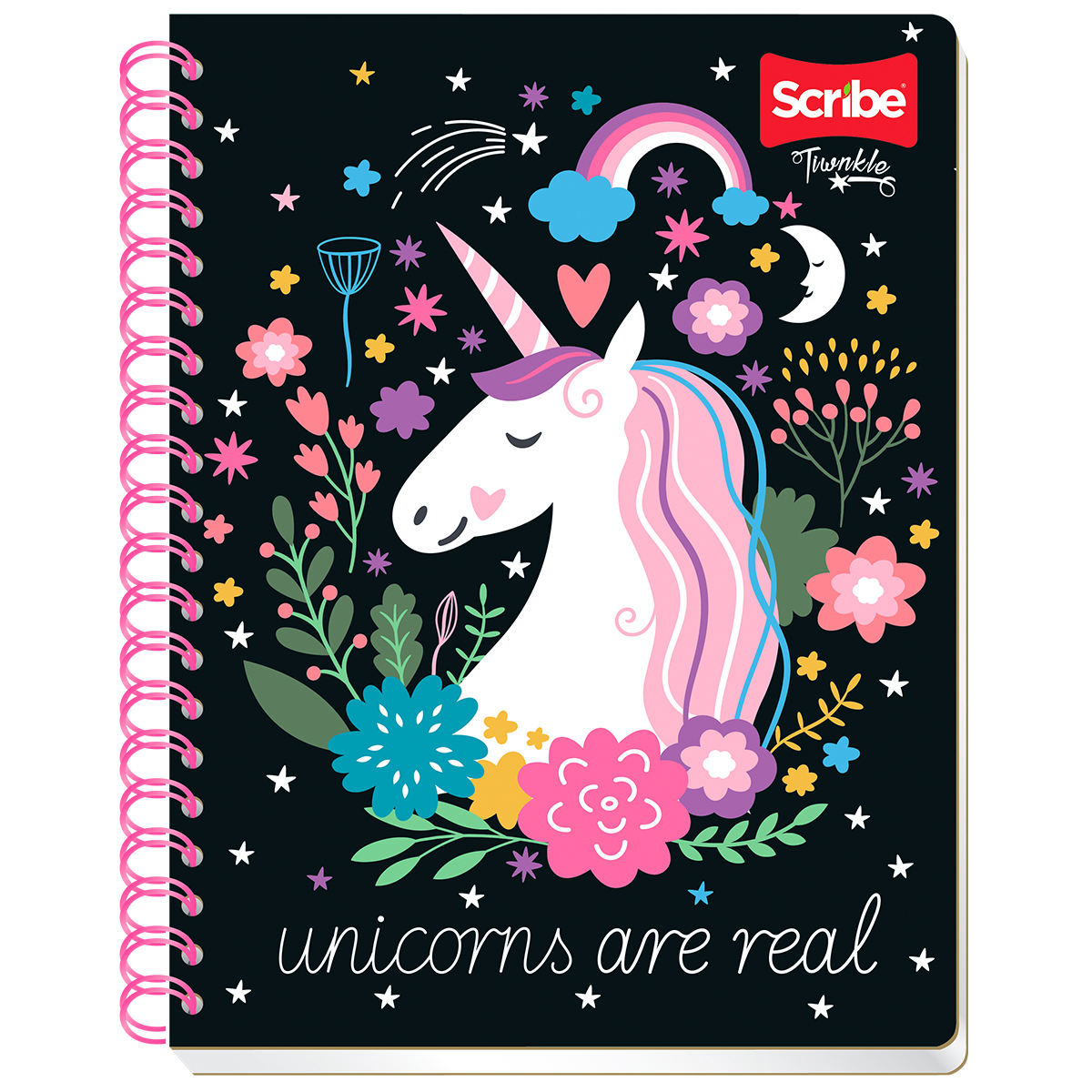 Cuaderno Profesional Scribe Twinkle Unicorn Cuadro Chico 100 hojas