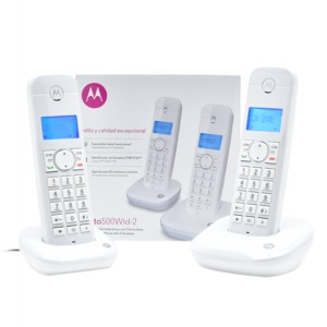 TELEFONO INALAMBRICO MOTOROLA MOTO500WID-2 (BCO.) TELEFONO INALAMBRICO MOTOROLA MOTO500WID-2 (BCO.)