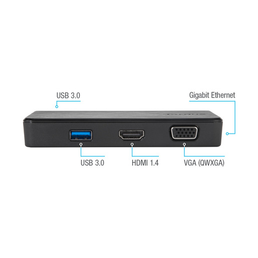 Docking Station VGA-HDMI-USB Targus Travel Dock / Negro