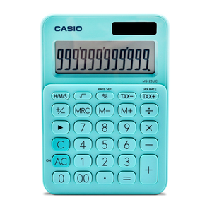 Calculadora Casio Básica Colorful Turquesa Calculadora Casio Básica Colorful Turquesa
