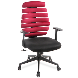 Silla Ejecutiva Office Depot Persia Tela Rojo con Negro Silla Ejecutiva Office Depot Persia Tela Rojo con Negro