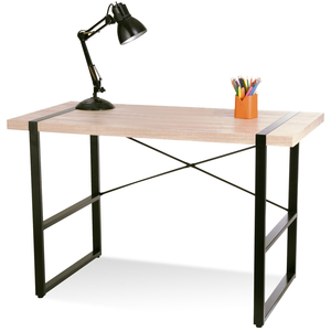 Escritorio Ejecutivo Office Depot Commander / Natural con negro / Aglomerado / Metal Escritorio Ejecutivo Office Depot Commander / Natural con negro / Aglomerado / Metal