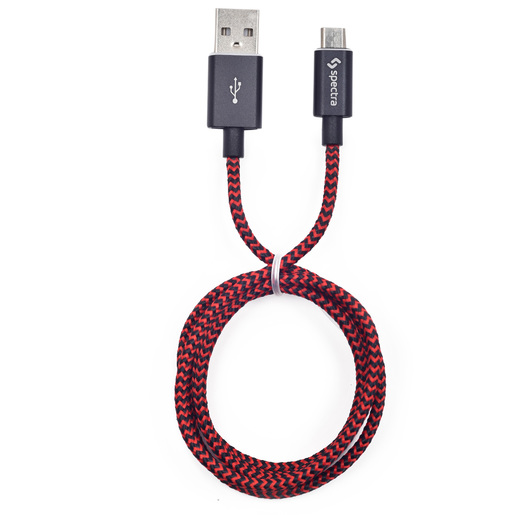 CABLE USB-MICRO USB SPECTRA IK40308G (NEGRO, 91CM)