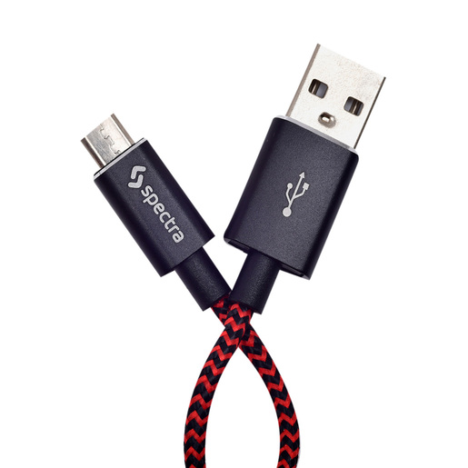 CABLE USB-MICRO USB SPECTRA IK40308G (NEGRO, 91CM)