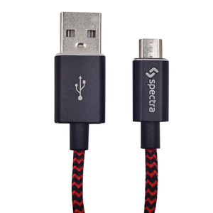 CABLE USB-MICRO USB SPECTRA IK40308G (NEGRO  91CM)