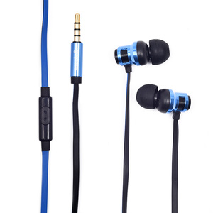 Audífonos Spectra JW 18027B / In ear / Plug 3.5 mm / Cable plano / Azul metálico con negro