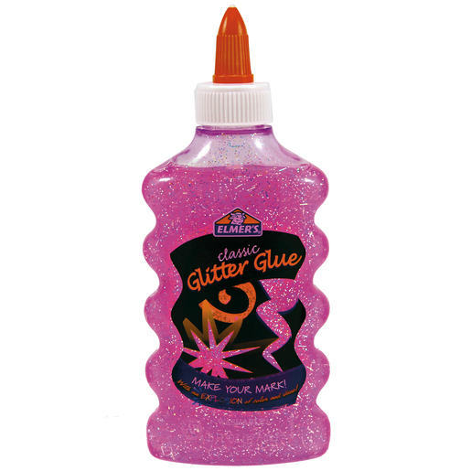 Pegamento con Diamantina Lavable Elmers Classic Glitter Glue / Rosa / 1 pieza / 177 ml