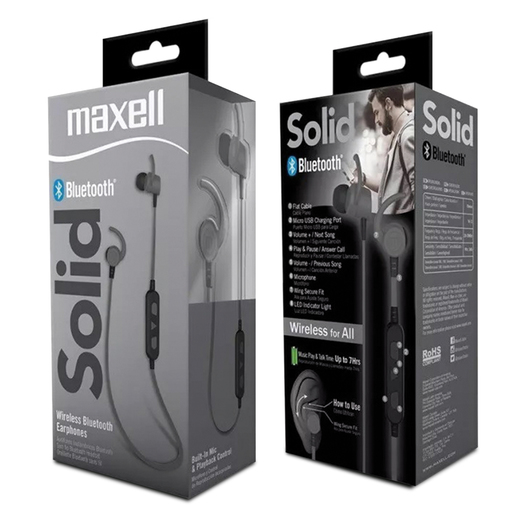 Audífonos Bluetooth Inalámbricos Maxell BT-100 / In ear / / Gris