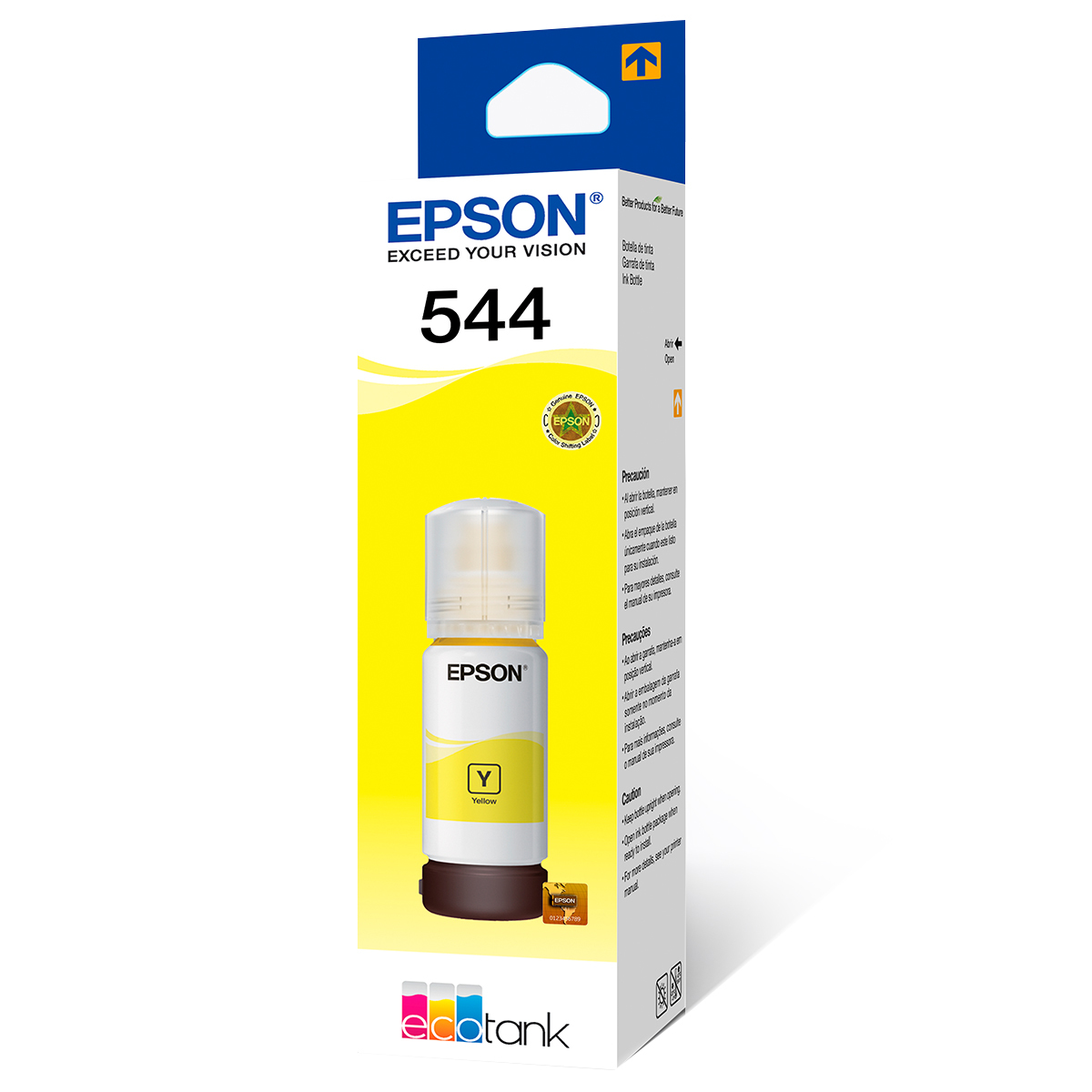 Botella de Tinta Epson T544 / T544320 AL / Amarillo / 7500 páginas / EcoTank