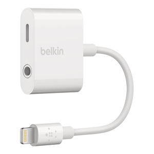 Adaptador 3.5 mm / Lightning Belkin / Blanco Adaptador 3.5 mm / Lightning Belkin / Blanco